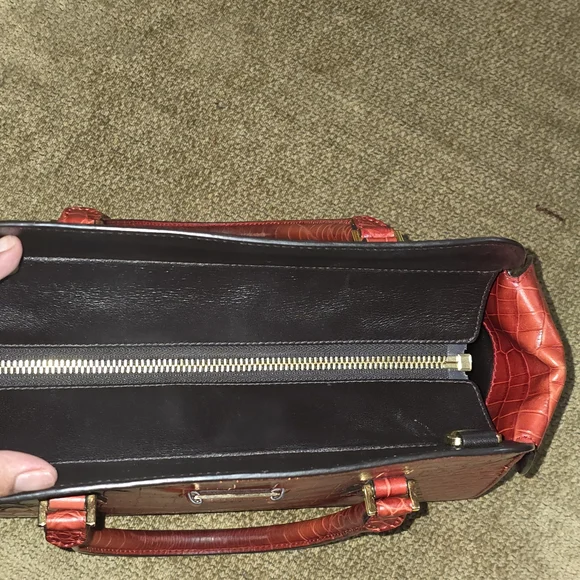 Michael Kors Crimson Crocodile Satchel - Picture 15 of 15